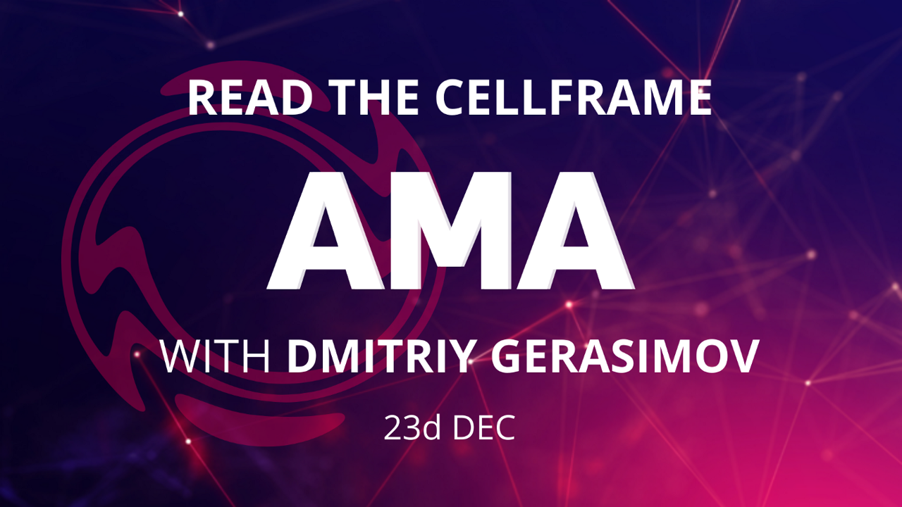 AMA, December 23: Cellframe Dashboard release preview image