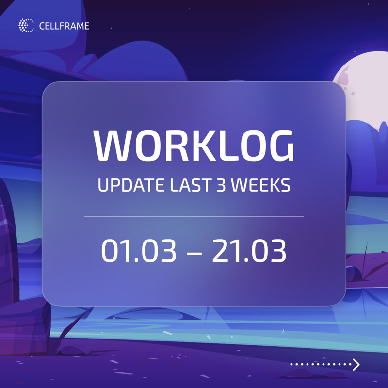 Worklog Update. 01.03–21.03 preview image